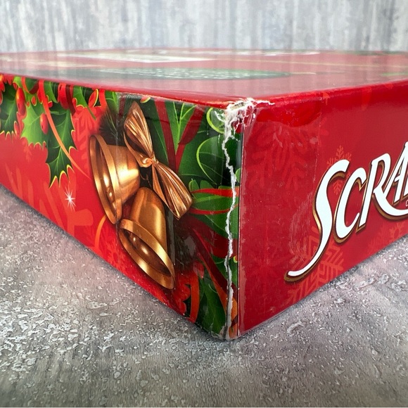 SCRABBLE Crossword Game Holiday Edition Christmas Fun Hasbro 2011 100% Complete - Picture 9 of 11